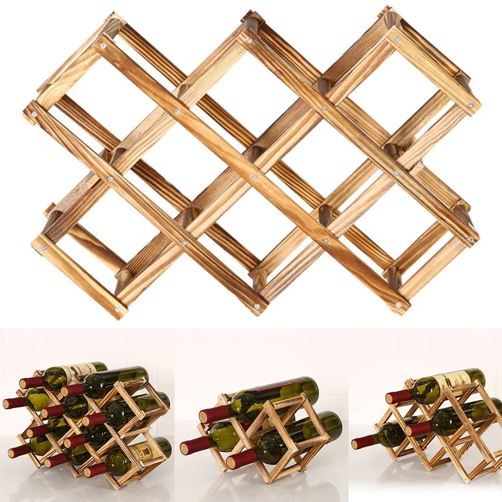 Wooden Wine Bottle Rack