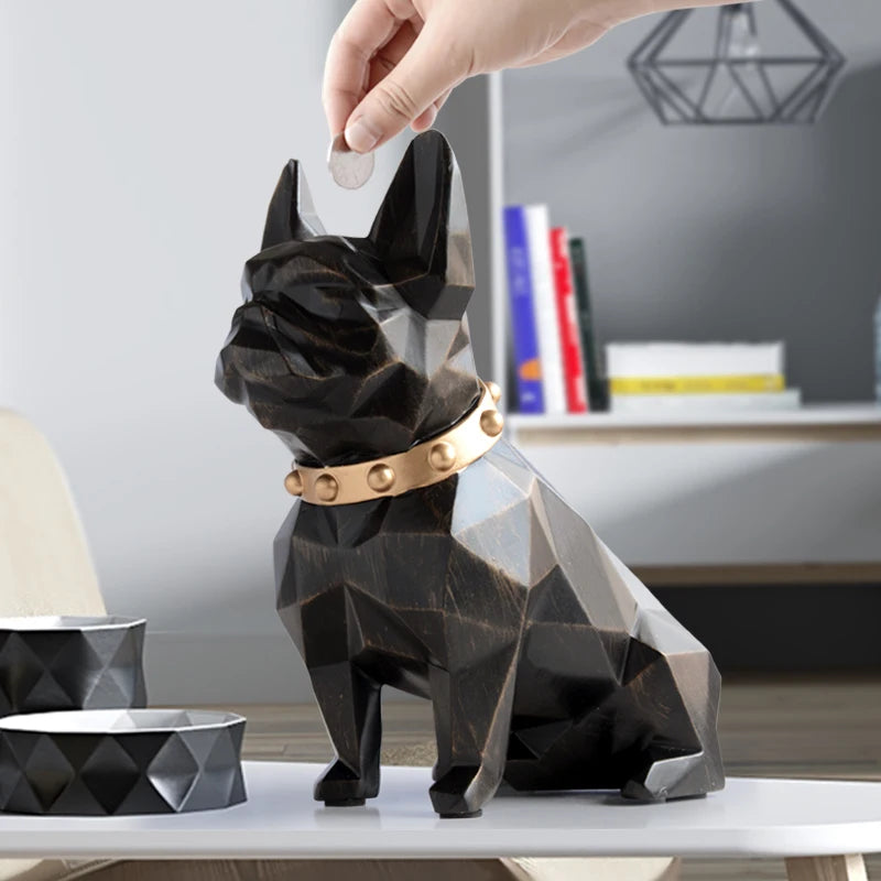 french bulldog coin bank