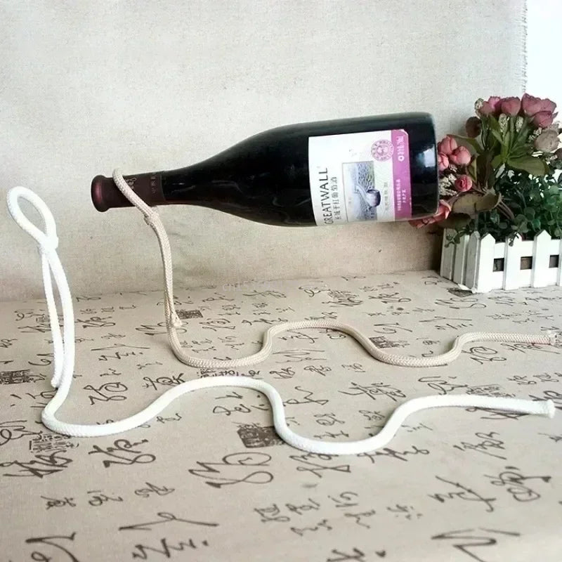 Levitating Chain Wine Bottle Display