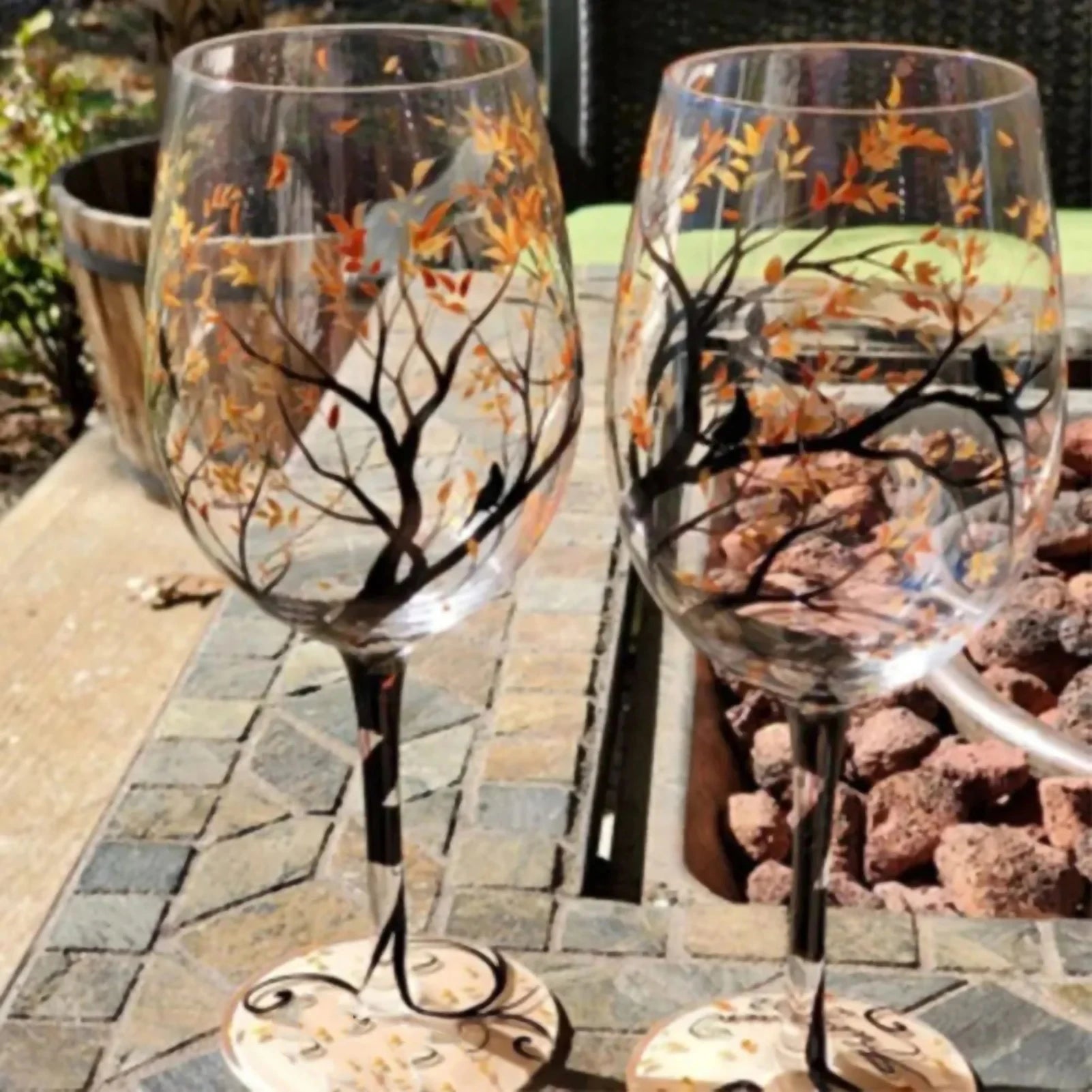 Four Seasons Wine Glasses