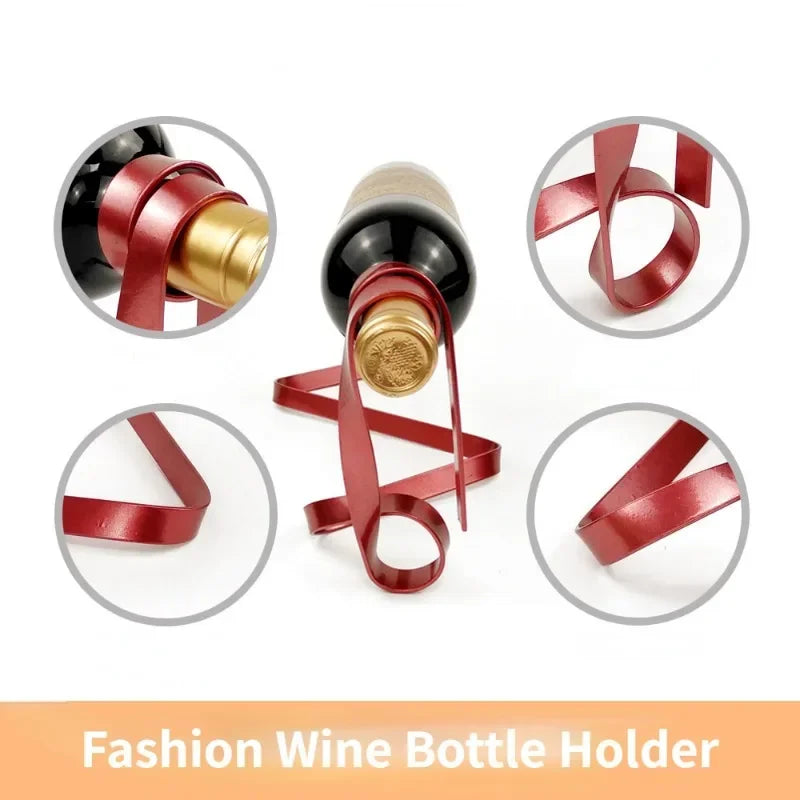 Floating Ribon Wine Display