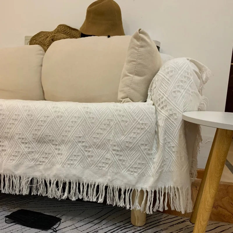 Nordic Cotton Throw Blanket