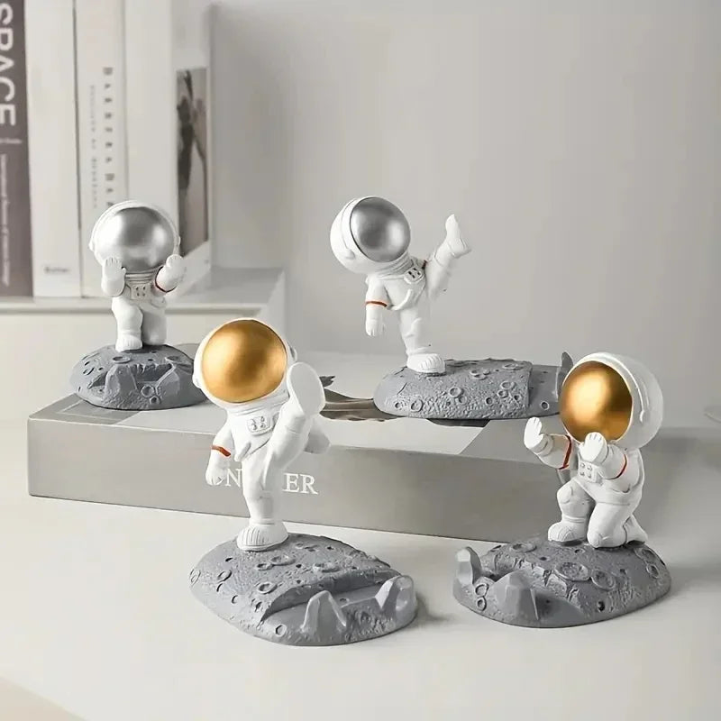 Hand-crafted Astronaut Mobile Phone Holder