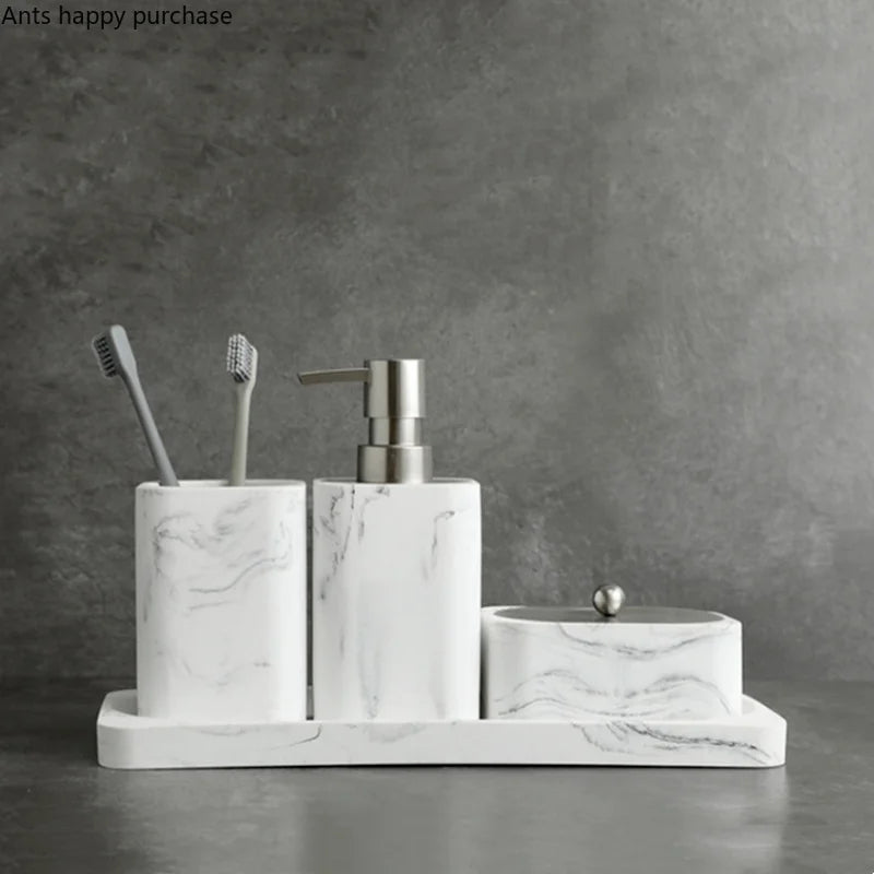 Marble Resin bathroom set