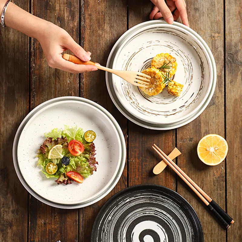 8-inch Japanese-style ceramic Bowls