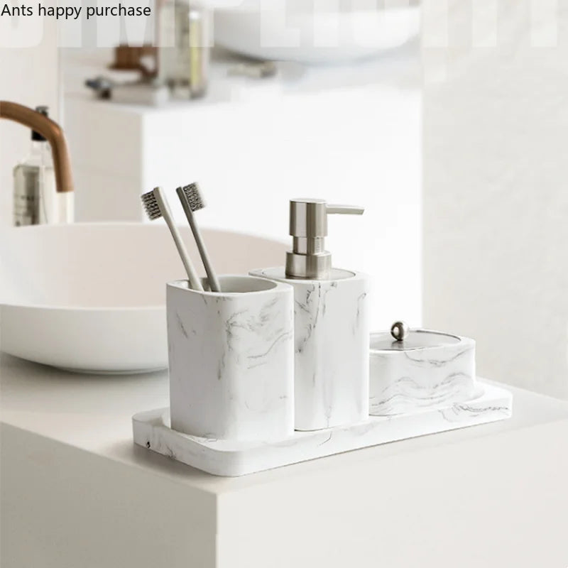 Marble Resin bathroom set