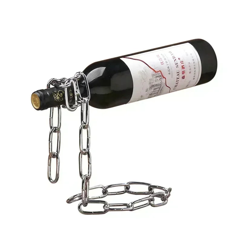 Levitating Chain Wine Bottle Display